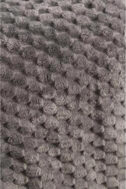 Mira Pelüş Koltuk Örtüsü 180x220 Cm Gri - Çeyiz Diyarı (1)