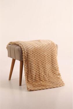 Mira Pelüş Koltuk Örtüsü 180x220 Cm Vizon - Çeyiz Diyarı