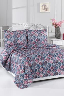 Mirave Ultrasonik Kapitoneli 5D Baskılı Çift Kişilik Yatak Örtüsü - Çeyiz Diyarı (1)