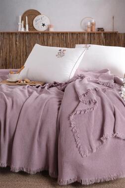 Missera 4 Parça Çift Kişilik Pike Takımı Rose - Çeyiz Diyarı (1)