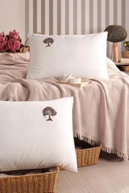 Missera 4 Parça Çift Kişilik Pike Takımı Somon - Çeyiz Diyarı (1)