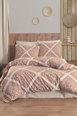 Monica Uyku Seti Çift Kişilik Kiremit - Çeyiz Diyarı