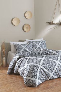 Monica Uyku Seti Çift Kişilik Lacivert - Çeyiz Diyarı