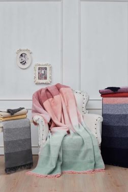 Montant Tek Kişilik Pamuklu Battaniye Sarı - Çeyiz Diyarı