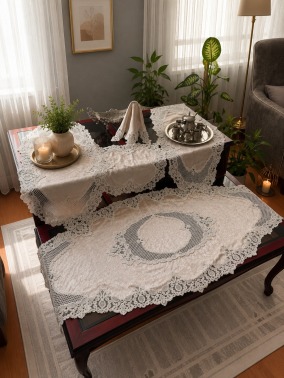 Nema Kadife Salon Takımı 5 Parça Cappucino