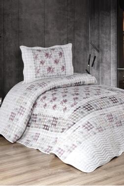 Nivalis Baskılı Kapitoneli Tek Kişilik Yatak Örtüsü - Çeyiz Diyarı