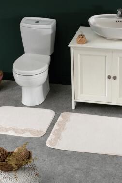 Olivia 2'li Paspas Takımı Ekru - Çeyiz Diyarı