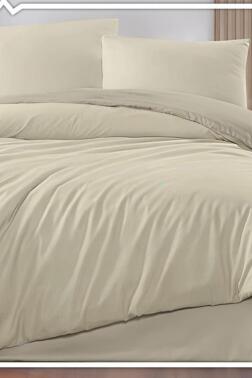 Onur Lastikli Çarşaflı Çift Kişilik Nevresim Takımı Kahve Kahve - Çeyiz Diyarı