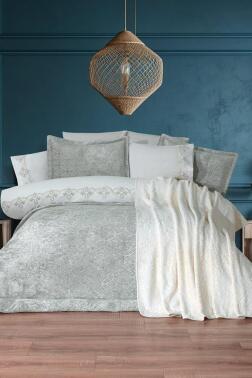 Opal 10 Parça Battaniyeli Çeyiz Seti Adaçayı - Çeyiz Diyarı