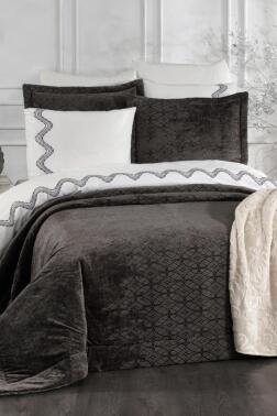 Opal 10 Parça Battaniyeli Çeyiz Seti Antrasit - Çeyiz Diyarı