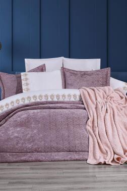 Opal 10 Parça Battaniyeli Çeyiz Seti Gül Kurusu - Çeyiz Diyarı