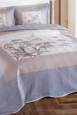 Pamela Baskılı Kapitoneli Çift Kişilik Yatak Örtüsü - Çeyiz Diyarı