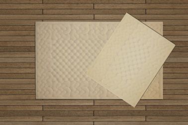 Pamuklu Klozet Takımı M5 - 2 Parça Beyaz - Çeyiz Diyarı