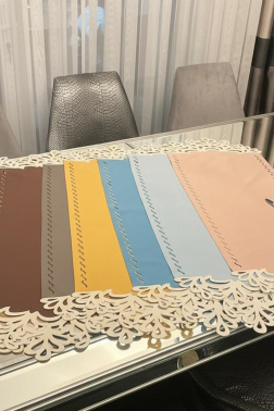 Papatya Desenli Aplikeli Runner 40x100 cm - Çeyiz Diyarı (1)