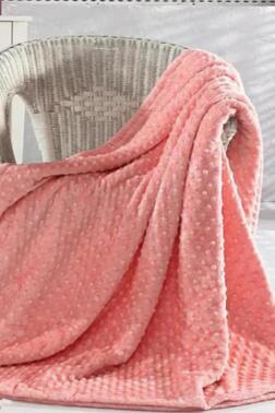 Pearl Tomurcuk Çift Kişilik Battaniye Fuşya - Çeyiz Diyarı