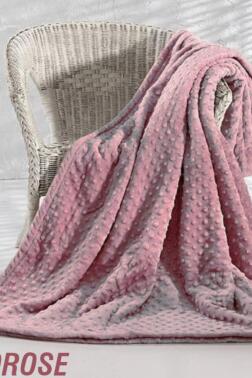 Pearl Tomurcuk Çift Kişilik Battaniye Mürdüm - Çeyiz Diyarı