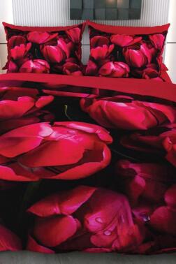 Pigane Mikro Saten 3D Dijital Baskılı Çift Kişilik Nevresim Takımı - Çeyiz Diyarı