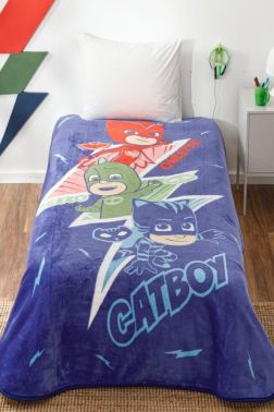 Pj Maks Yeni Sezon Lisanslı Tek Kişilik Battaniye - Kristal