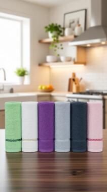 Pure Soft 6lı Mutfak Havlu Takımı 30x30 Cm - Çeyiz Diyarı
