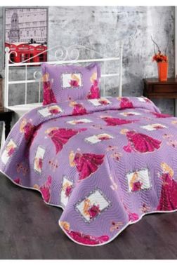 Queen Genç ve Çocuk Baskılı Tek Kişilik Yatak Örtüsü - Çeyiz Diyarı