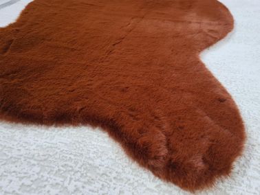Rabbit Postu Tüylü Kaydırmaz Halı 80x150 Cm Acı Kahve - Çeyiz Diyarı (1)