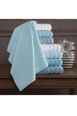 Rainbow Banyo Havlusu 70x140 Cm 4'lü Mavi - Çeyiz Diyarı