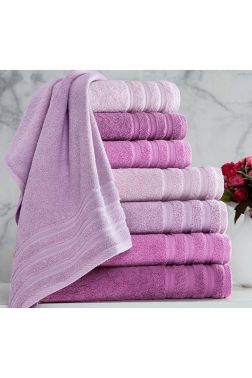 Rainbow Banyo Havlusu 90x150 Cm 4 lü Mor - Çeyiz Diyarı