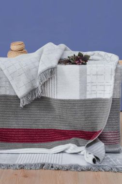 Ramble Çift Kişilik Pamuklu Battaniye - Çeyiz Diyarı