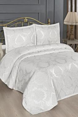 Ravon Şönil Çift Kişilik Yatak Örtüsü 230x250 cm Krem - Çeyiz Diyarı