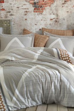 Rebeca Premium Pamuk Saten Çift Kişilik Nevresim Takımı - Dantela