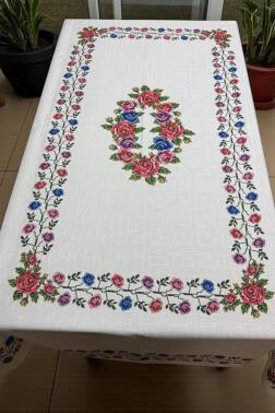 Rengül Dertsiz Masa Örtüsü 120x150 cm - Çeyiz Diyarı (1)