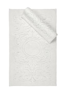 Resital Pamuk Banyo Paspas Seti 2'li Krem - Çeyiz Diyarı