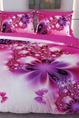 Robey Mikro Saten 3D Dijital Baskılı Çift Kişilik Nevresim Takımı - Çeyiz Diyarı