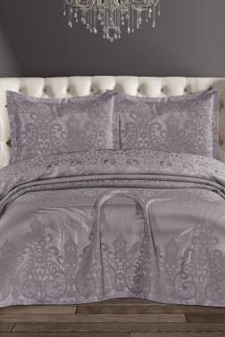 Royal Şönil Çift Kişilik Yatak Örtüsü 240x260 cm Lila - Çeyiz Diyarı