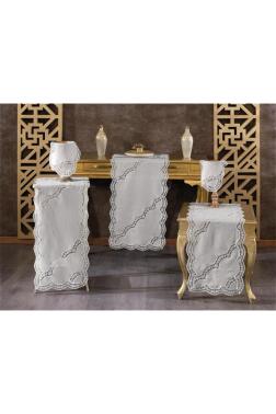 Rua Keten 5 Parça Salon Takımı Gri - Çeyiz Diyarı