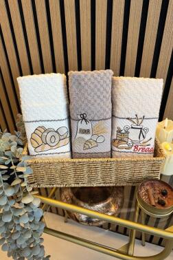 Rüya Nakışlı 3lü Piknik Havlu Takımı 40x60 Cm - Çeyiz Diyarı
