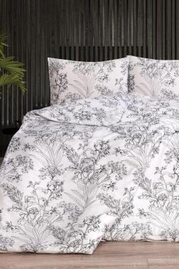 Şaiya 4 Parça Çift Kişilik Pamuk Saten Nevresim Takımı - Çeyiz Diyarı