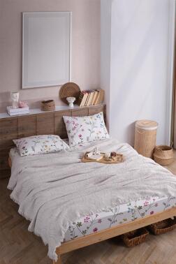 Şalemar 4 Parça Çift Kişilik Pike Takımı Taş - Çeyiz Diyarı