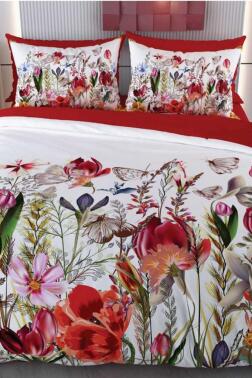 Samira Mikro Saten 3D Dijital Baskılı Çift Kişilik Nevresim Takımı - Çeyiz Diyarı