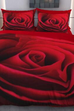 Sanie Mikro Saten 3D Dijital Baskılı Çift Kişilik Nevresim Takımı - Çeyiz Diyarı