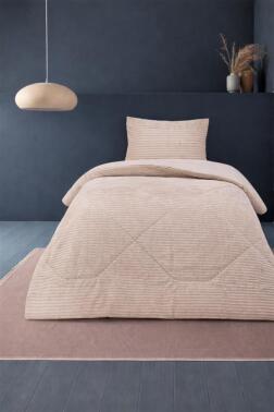 Saray Tek Kişilik Yatak Örtüsü 180x230 Krem - Çeyiz Diyarı