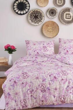 Sayina Tek Kişilik Nevresim Takımı Mürdüm - Çeyiz Diyarı