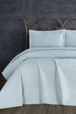 Selin Çift Kişilik Yatak Örtüsü Mint - Çeyiz Diyarı