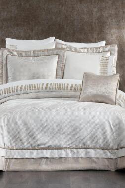 Serenity Jakarlı 10 Parça Çeyiz Seti Krem - Çeyiz Diyarı