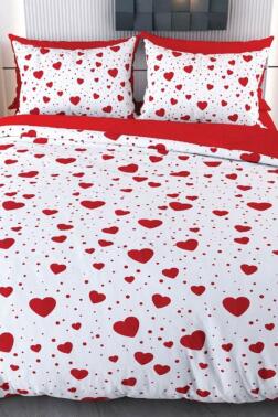 Serita White Mikro Saten 3D Dijital Baskılı Çift Kişilik Nevresim Takımı - Çeyiz Diyarı