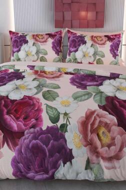 Serra Mikro Saten 3D Dijital Baskılı Çift Kişilik Nevresim Takımı - Çeyiz Diyarı