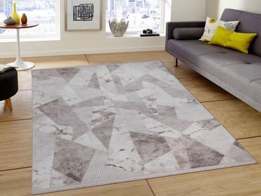 Serra Minimal Kemik Bej Dikdörtgen Halı 160x230cm - Çeyiz Diyarı
