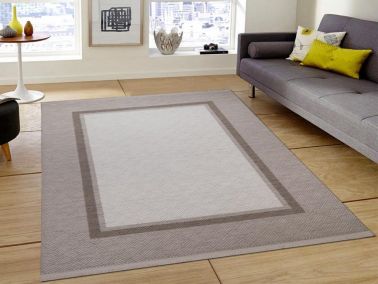 Serra Plaid Kemik Bej Dikdörtgen Halı 160x230cm - Çeyiz Diyarı