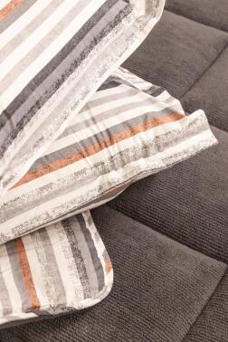 Sherpa Peluş Tek Kişilik Lastikli Çarşaflı Comforter Set Antrasit - Çeyiz Diyarı (1)