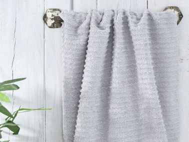 Sıla Pamuklu El Yüz Havlusu Gri - Çeyiz Diyarı